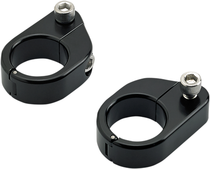 BILTWELL O/S Speed Clamps - Black Electroplated - Straight 6907-201 - Howling Moto