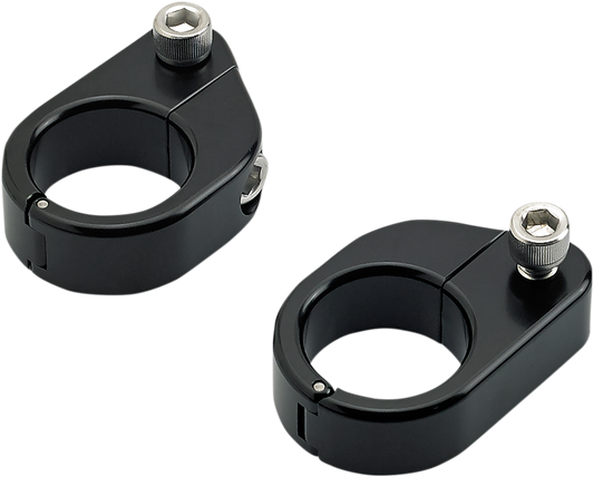 BILTWELL O/S Speed Clamps - Black Electroplated - Straight 6907-201 - Howling Moto