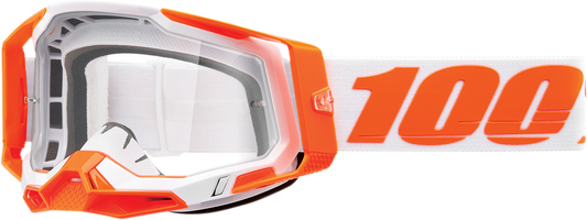 100% Racecraft 2 Goggles - Orange - Clear 50009-00013 - Howling Moto