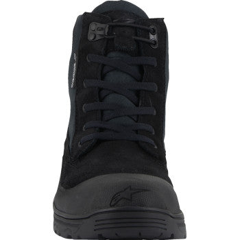 Black Alpinstars Judy WP boots size 40, showcasing their sturdy design and waterproof features for durable outdoor wear.