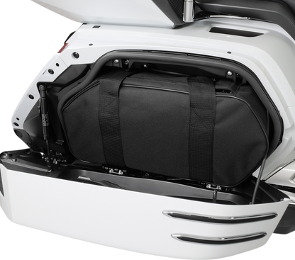 Bill's Exhausts SHOW CHROME Saddlebag Liner H18SL for engine, featuring sturdy construction and chrome finish.