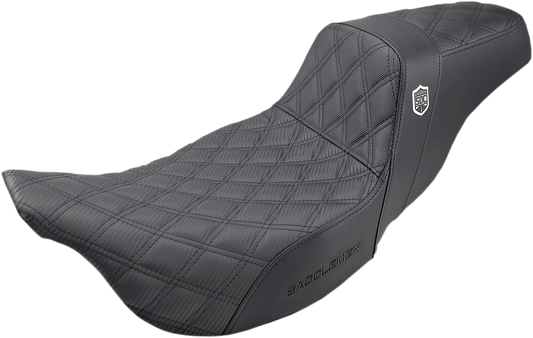 SADDLEMEN Pro Series SDC Performance Seat - w/o Backrest - Full Lattice Stitch - '08 -'23 FL SC80807DB - Howling Moto