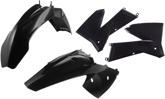 ACERBIS standard replacement body kit in black, designed for motorcycle body panels, with visible sleek and durable construction.