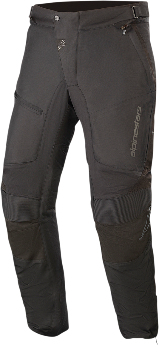 Alpinestars Raider v2 Drystar® motorcycle riding pants in black, 2XL size, featuring protective armor and durable textile construction.