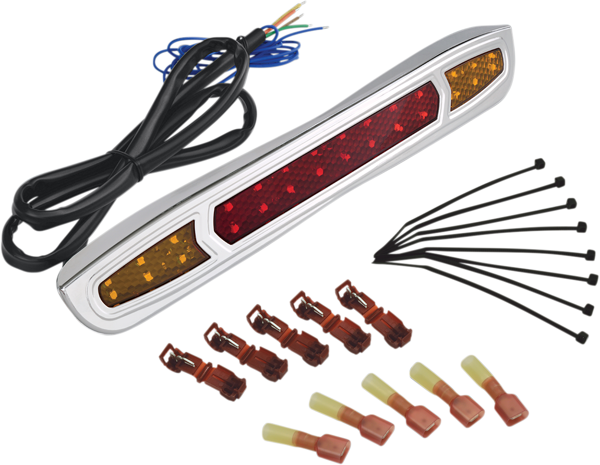 Can-Am SHOW CHROME LED Trunk Light for engine bay, featuring chrome finish and LED illumination, by Bill's Exhausts.