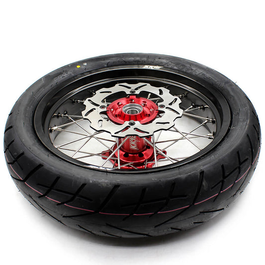 KKE 3.5 & 4.25*17inch Supermoto Wheels CST Tires For HONDA CRF450L 2019-2021 CRF450RL 2021-2025