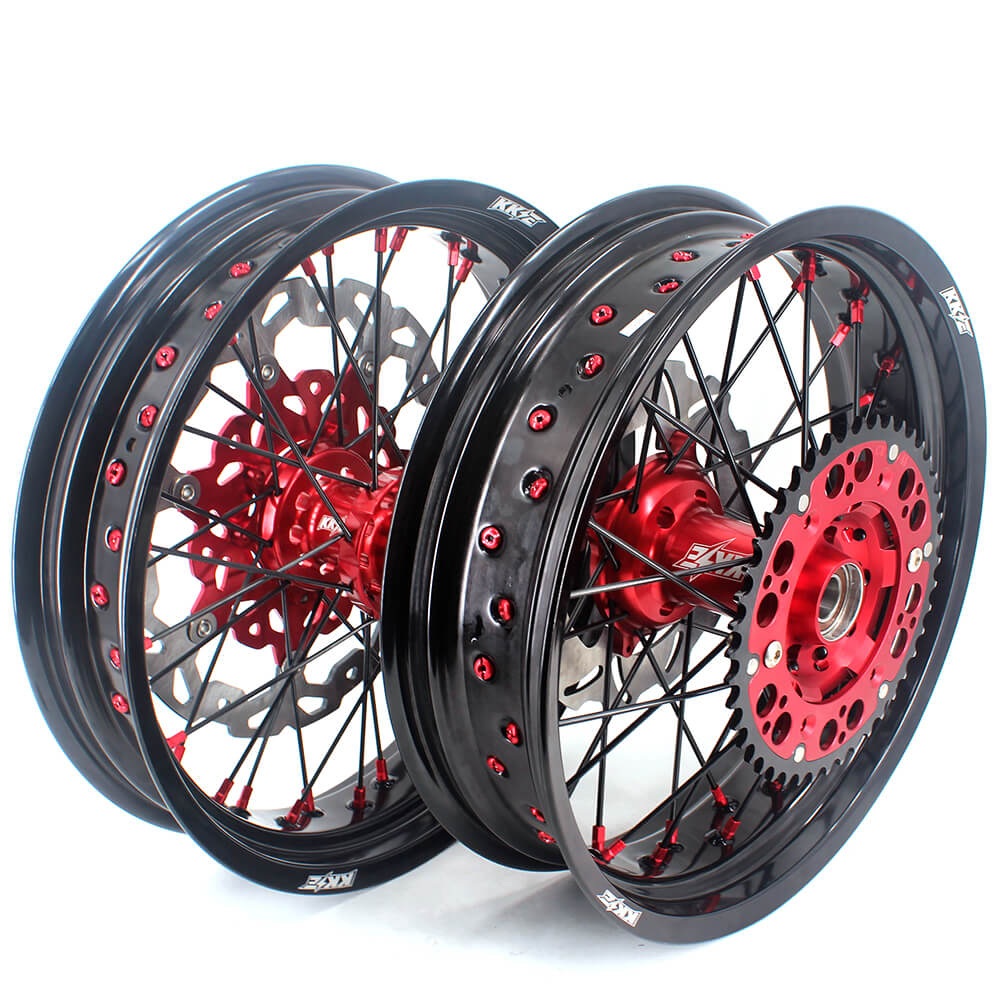 KKE 17 Inch Supermoto Wheels Fit for Honda CRF450L 2019-2021 CRF250R CRF450R 2024 - Howling Moto