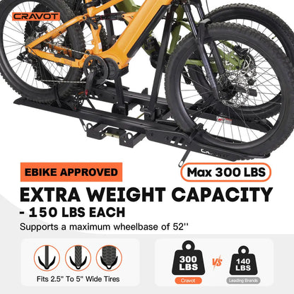 CRAVOT CyberRack S2 Hitch Bike Rack - Howling Moto