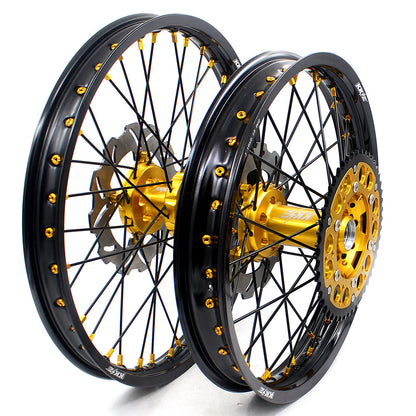 KKE 21 & 19 MX Wheels Rims for SUZUKI RMZ250 2007-2024 RMZ450 2005-2024 Black Spokes - Howling Moto