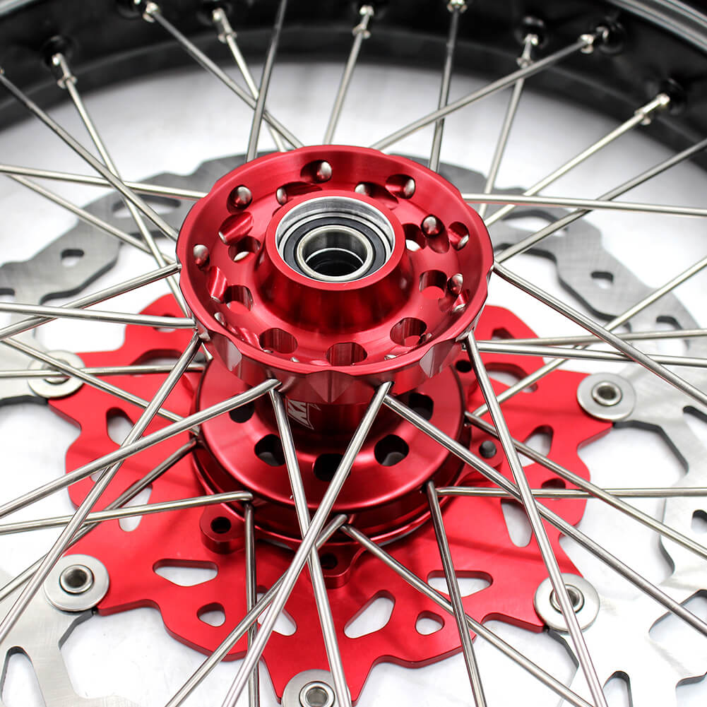 KKE 3.5 & 4.25 Supermoto Tires Rims Fit For HONDA CRF250X CRF450X 2005-2018 - Howling Moto