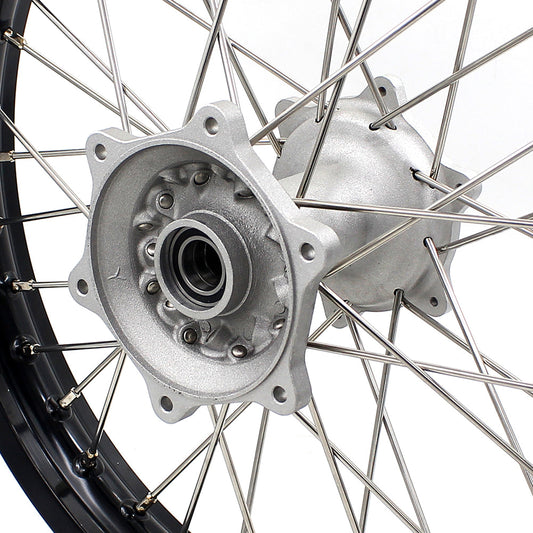 KKE 19*2.15 Cast Rear Wheel Rim For Yamaha YZ125 YZ250 YZ250F YZ450F Silver - Howling Moto