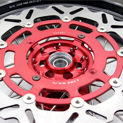 KKE 17 Inch Supermoto Wheels Tires for SUZUKI RMZ250 2007-2024 RMZ450 2005-2024 - Howling Moto