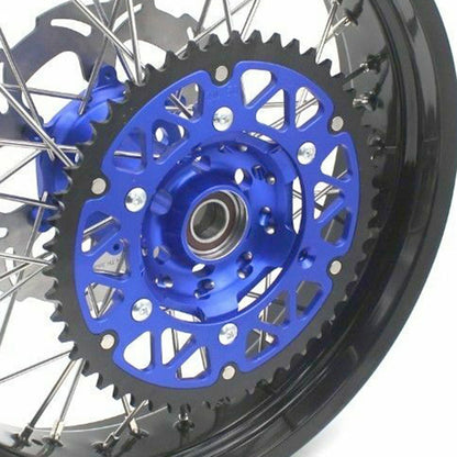KKE 3.5/4.25*17inch For KAWASAKI KX250F KX450F 2006-2018 Supermoto Rims With Disc&Sprocket Blue - Howling Moto