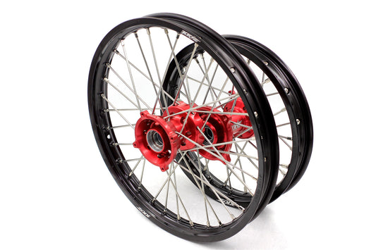 KKE 17"*1.4/14"*1.6 Spoked Small Kid's Wheels Set For KTM SX 85 2003-2020 Red Hub - Howling Moto