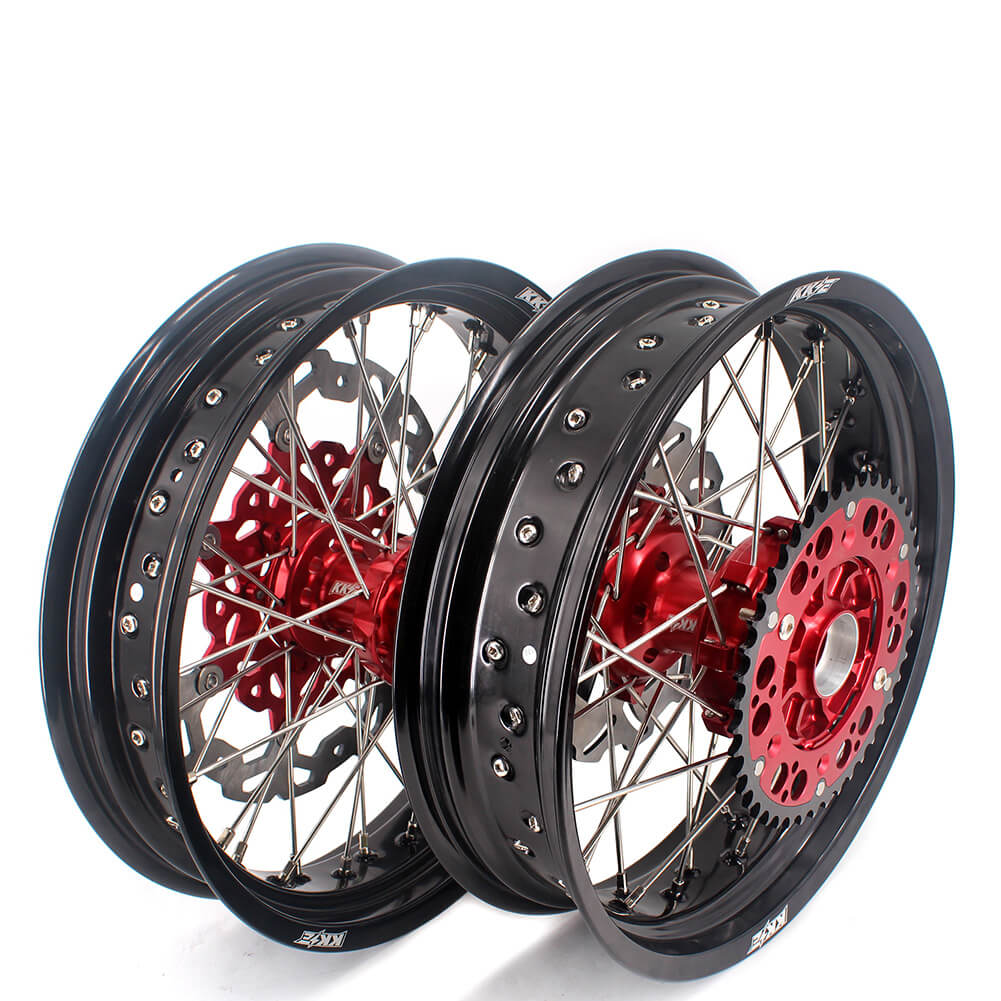 KKE 3.5 & 4.25 Cush Drive Supermoto Wheels for Honda XR400R XR600R - Howling Moto