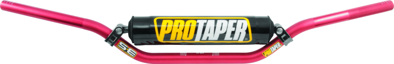 Red ProTaper SE CR High Handlebar by Bill's Exhausts, featuring durable speed and strength design for motocross bikes.
