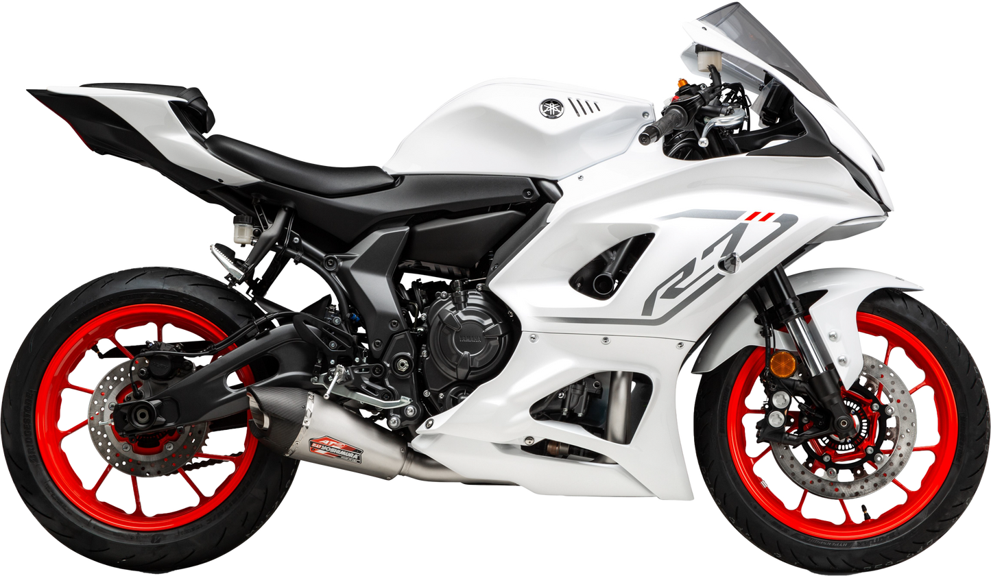YOSHIMURA, Yoshimura Part 13720AP520 Street AT2 SS Stainless Steel and Carbon Fiber Exhaust for Yamaha