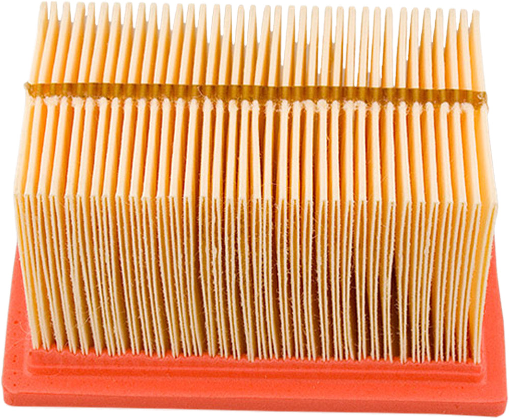 HIFLOFILTRO HFA7601 high performance air filter for vehicles, showing the clean, rectangular filter element with pleats.