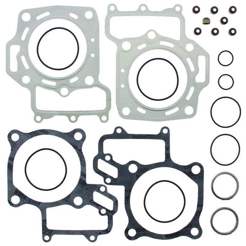 QuadBoss top end gasket set for Arctic Cat 650 V2 and Kawasaki KVF650 Brute Force 4x4, includes engine gaskets and seals.