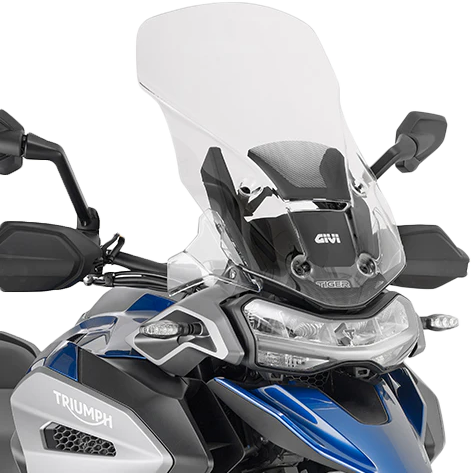 GIVI D6422ST motorcycle windshield in clear and smoked options, designed for OEM replacement and style enhancement.
