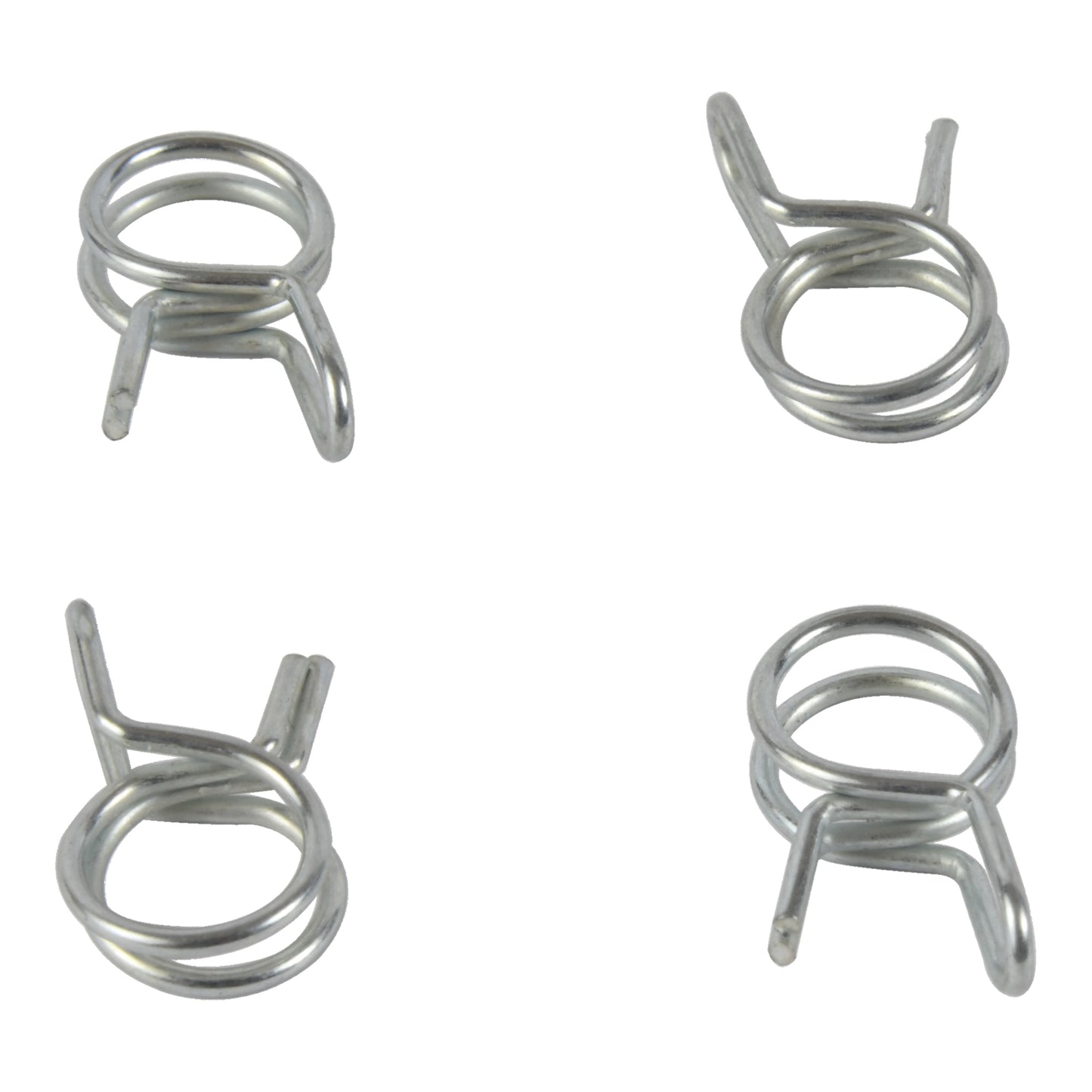 All Balls Hose Clamp Refill Kit with four automotive fasteners, designed for reliable hose connection and secure fitting.