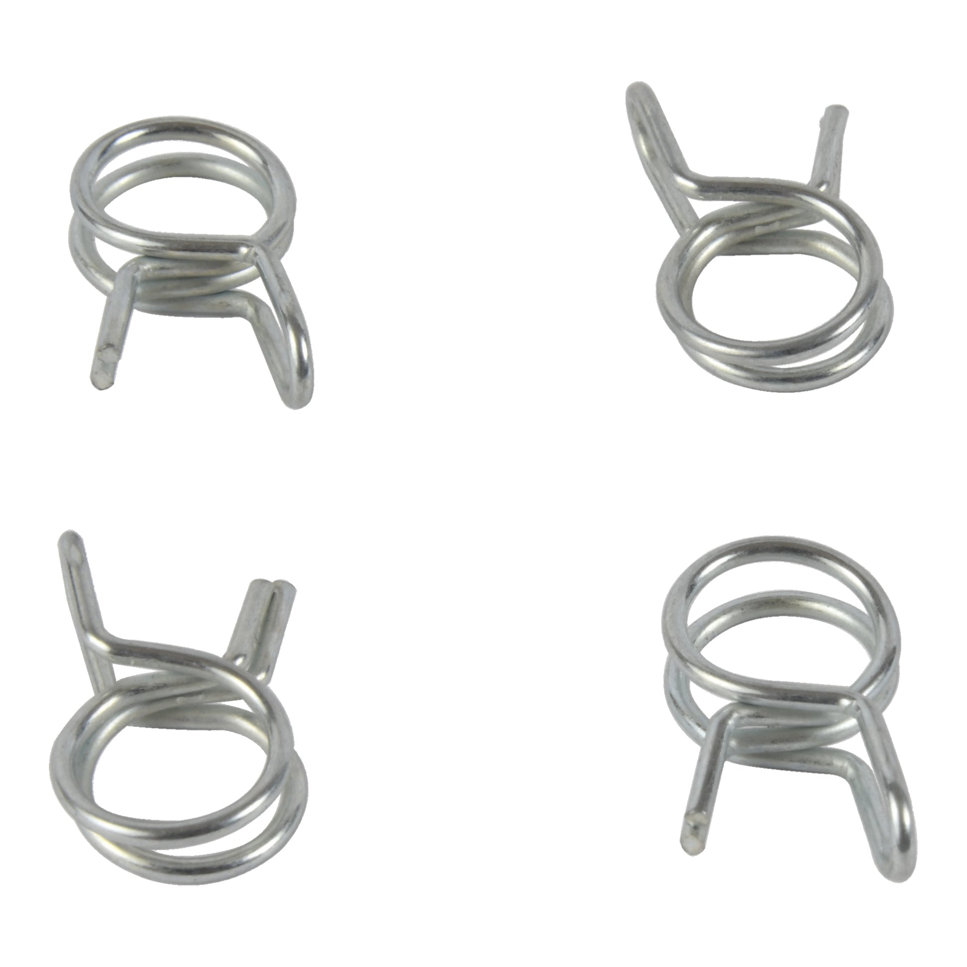 All Balls Hose Clamp Refill Kit with four automotive fasteners, designed for reliable hose connection and secure fitting.