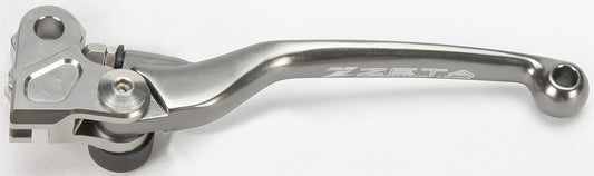 ZETA ZE42-4610 titanium anodized pivot lever for FP clutch, racing-designed forged body, mounted on motorcycle clutch system.