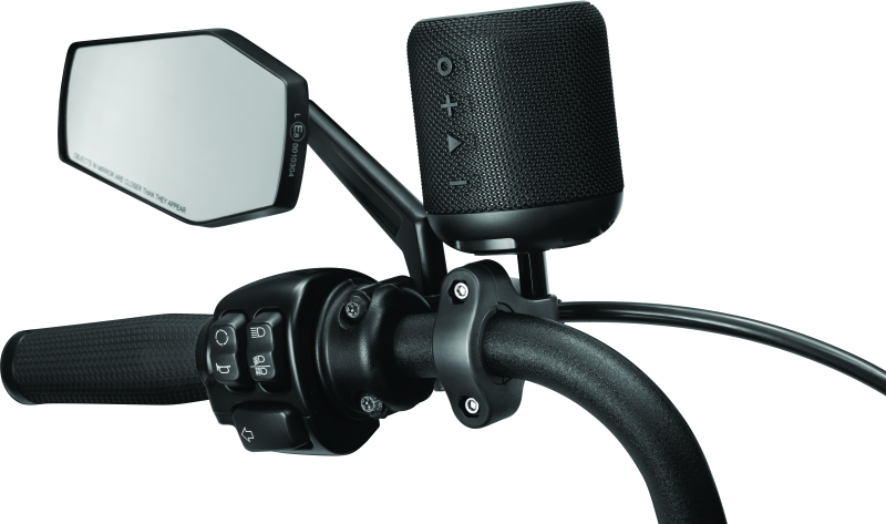 Kuryakyn Handlebar Mount Kit for Sidekix Plus Bluetooth speaker, versatile powersports audio mount with secure handlebar attachment