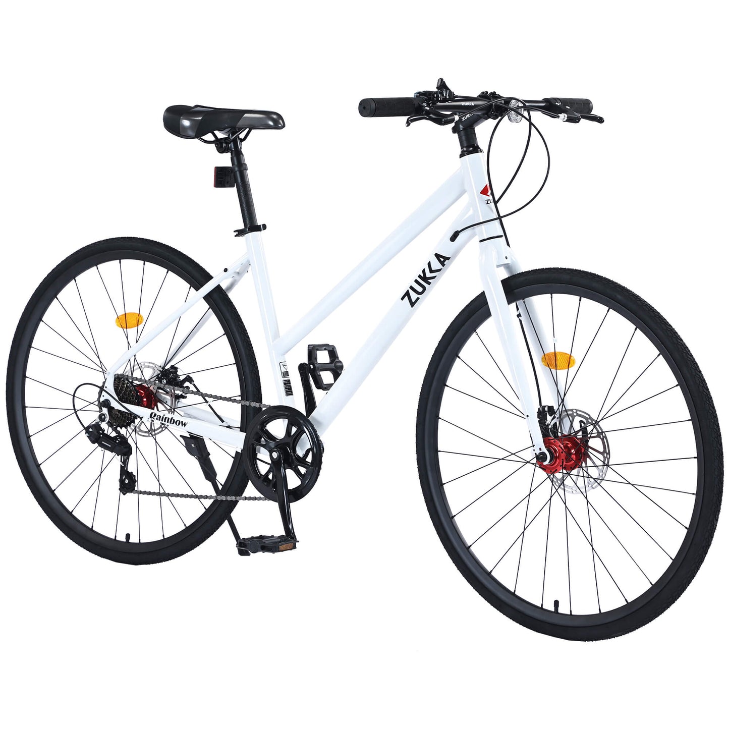 Hycline Zukka Slash 700x32C bicycle tire mounted on a bike wheel with tread details visible