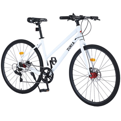 Hycline Zukka Slash 700x32C bicycle tire mounted on a bike wheel with tread details visible