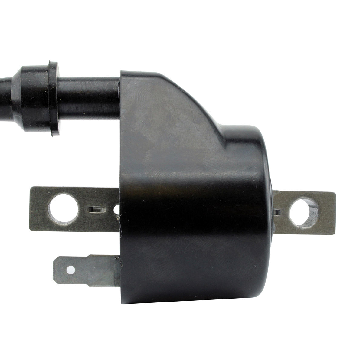 RM STATOR external ignition coil part RM06158, plug-and-play replacement, shown in the image with wiring and coil details.