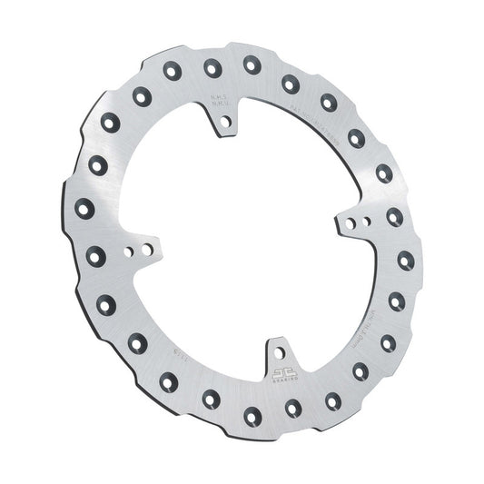 JT Rear Brake Rotor SS Self Cleaning Honoring part JTD1115SC01, shows a metallic motorcycle brake rotor with vented design.