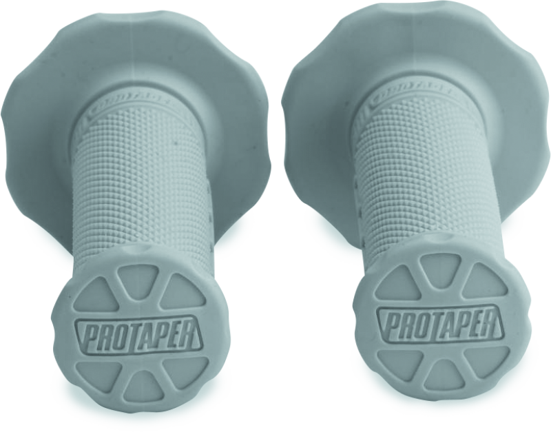 ProTaper 1/3 Micro Grips in medium light gray, designed for motorcycle handlebar control, by Bill's Exhausts.