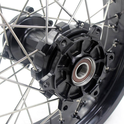 KKE 2.5*19/4.25*17 CUSH Drive Supermoto Wheels Set for KTM 990 950 Adventure 2003-2015