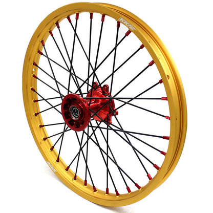 KKE 21inch 19inch Dirt Bike Wheels With Gold Rims For HONDA CRF250R CRF450R CR125R CR250R 2002-2013