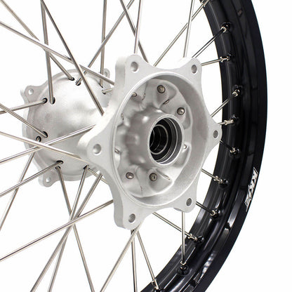 KKE 21" 19" MX Casting Alloy Wheels For HONDA CRF250R CRF450R CR125R CR250R 2002-2013 Silver&Black
