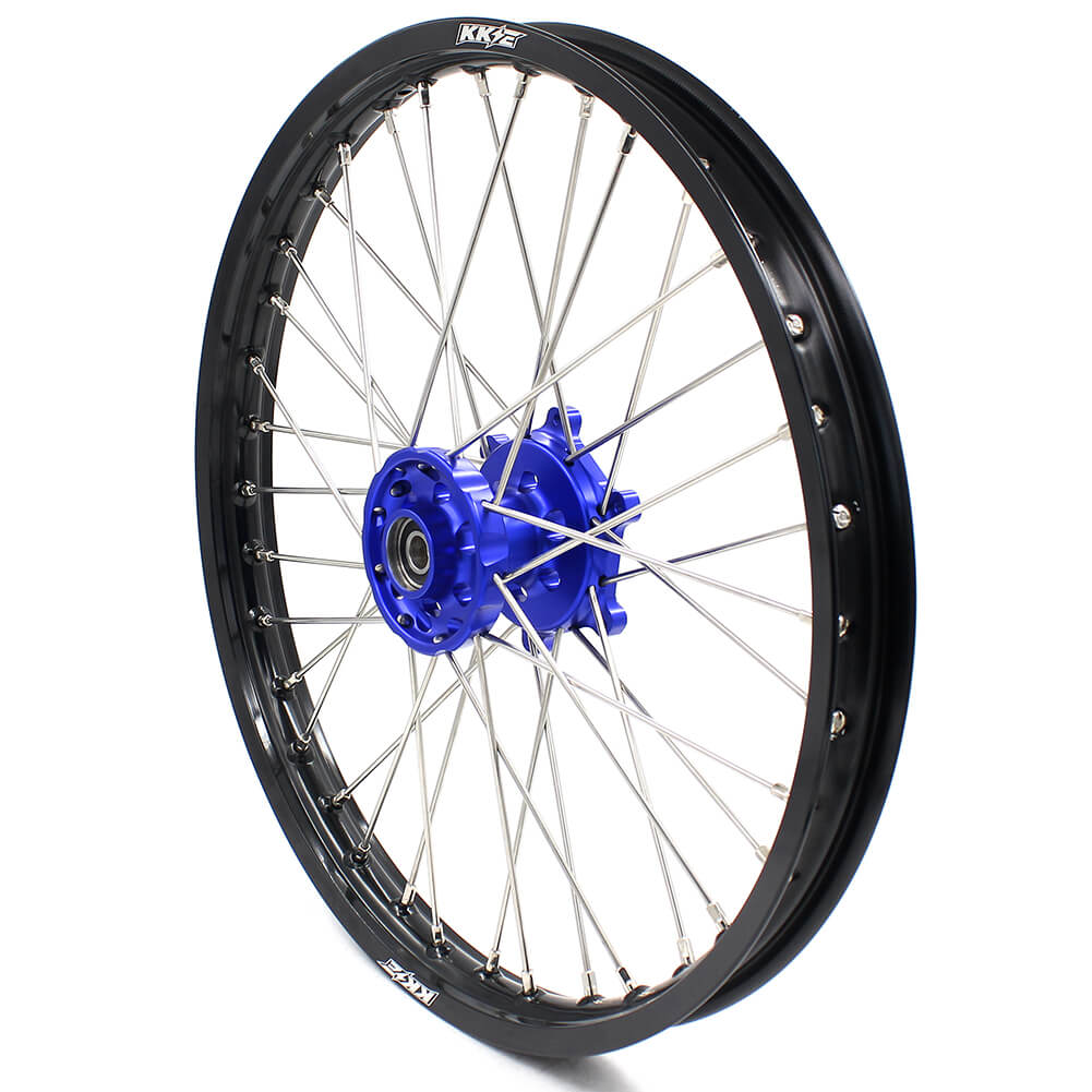 KKE 21 & 18 Enduro Wheels Rims Set for Yamaha WR250R 2008-2020 Blue&Black - Howling Moto