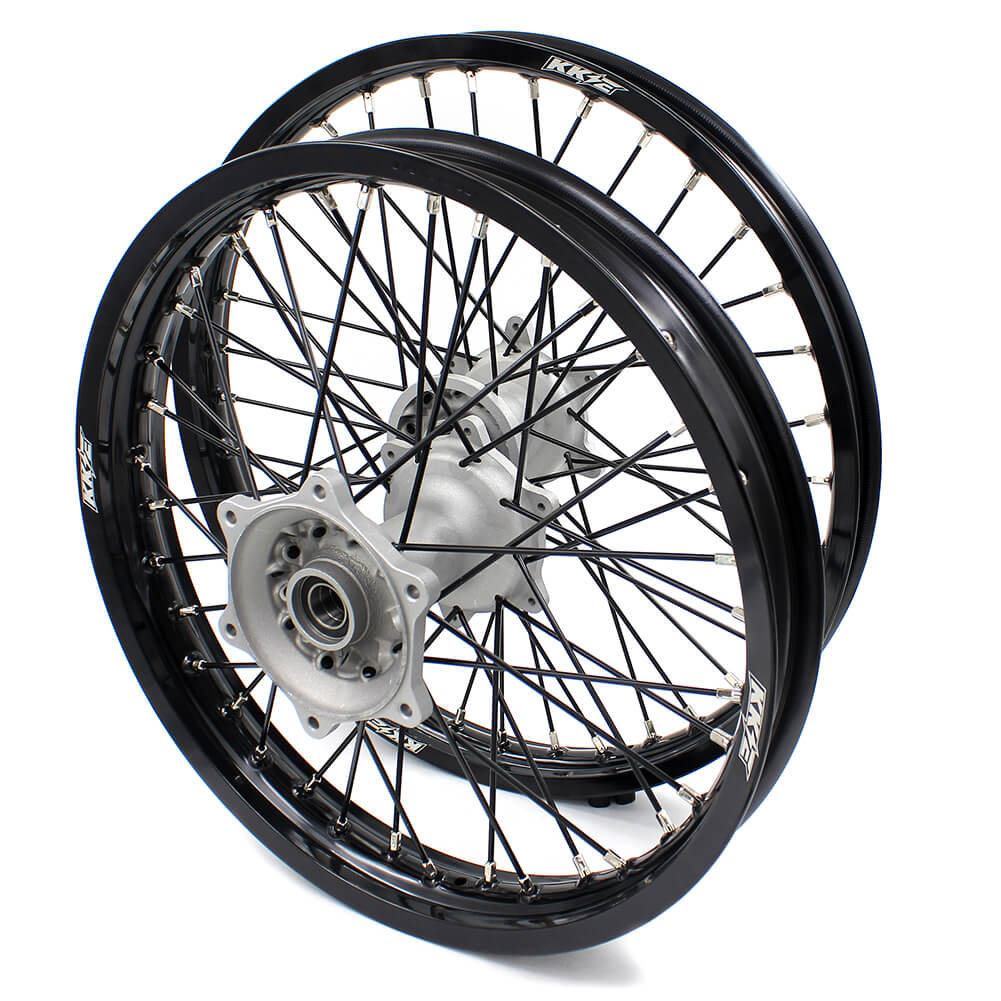 KKE 21 & 19 Casting MX Wheels for YAMAHA YZ250F 2001-2021 YZ450F 2003 Silver - Howling Moto