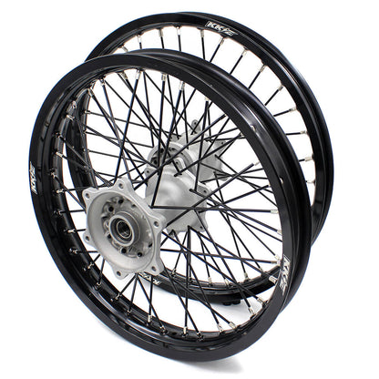 KKE 21 & 19 Casting MX Wheels for YAMAHA YZ250F 2001-2021 YZ450F 2003 Silver - Howling Moto