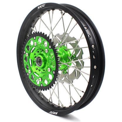 KKE 21/18 Enduro or 21/19 MX Wheels for Kawasaki KX125 KX250 2003-2005 Disc - Howling Moto
