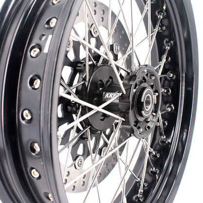 KKE 3.5 & 4.25 Wheels for Yamaha WR250F 2001 WR450F 2003-2018 Black - Howling Moto