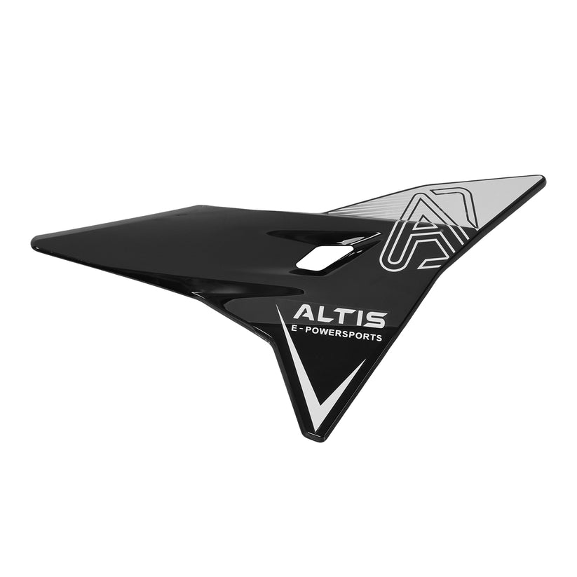 Altis Delta side fenders for Altis Powersports, durable plastic body fairings with a sleek design for off-road motorcycles.