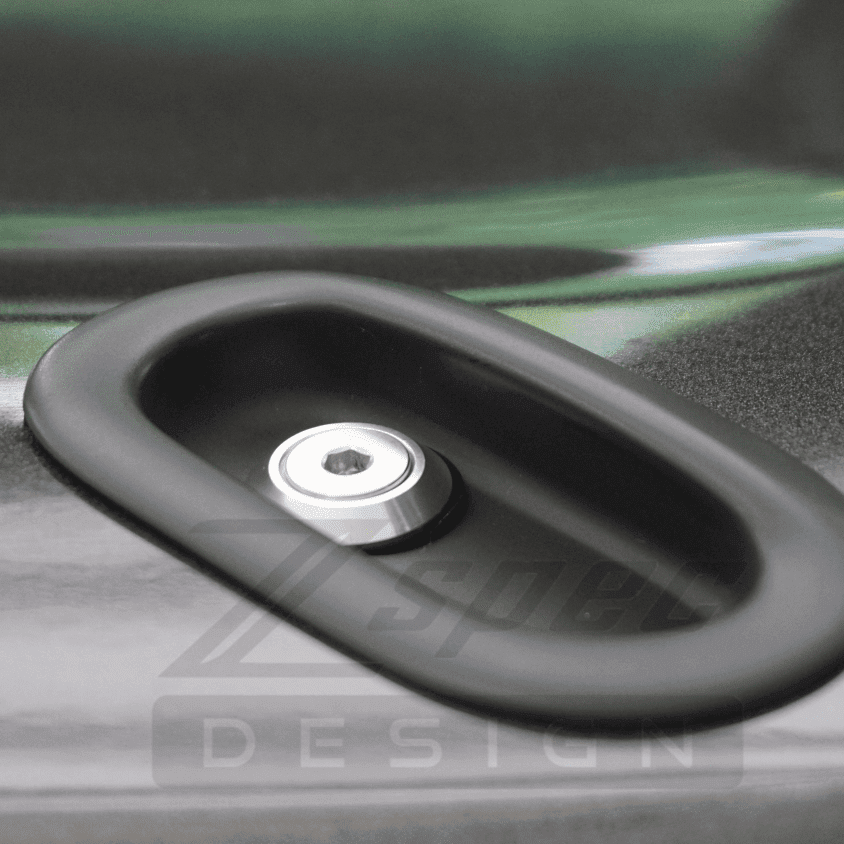 ZSPEC Convertible Deck Catch Fasteners for '93-96 Nissan 300zx, Titanium & Billet - Howling Moto