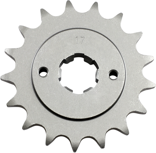 Parts Unlimited Honda PU23801300-010-17 countershaft sprocket with 17 teeth, designed for motorcycle drivetrain components.