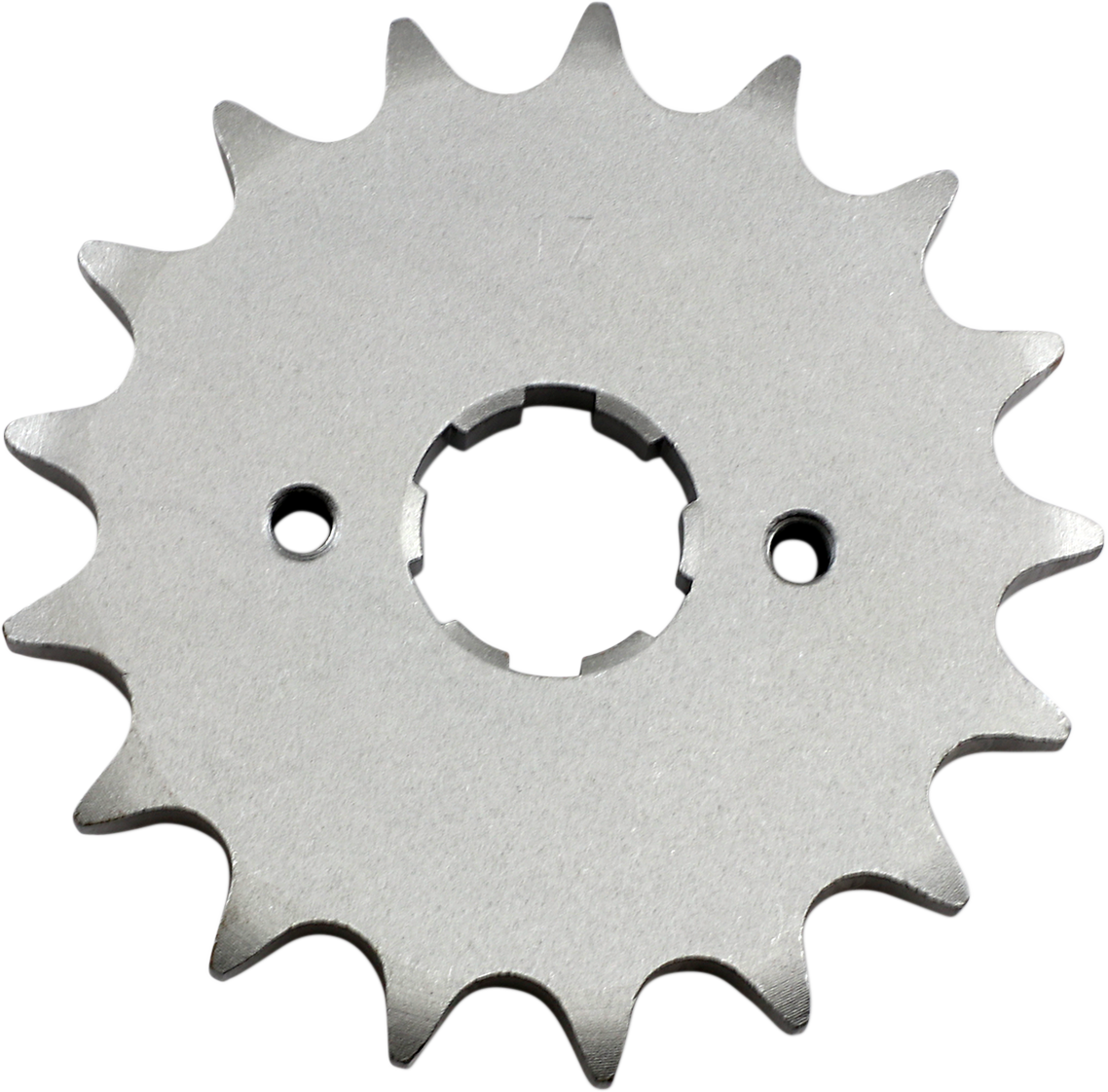 Honda PARTS UNLIMITED countershaft sprocket with 17 teeth, part number PU23801344-000-17, shown in the image.