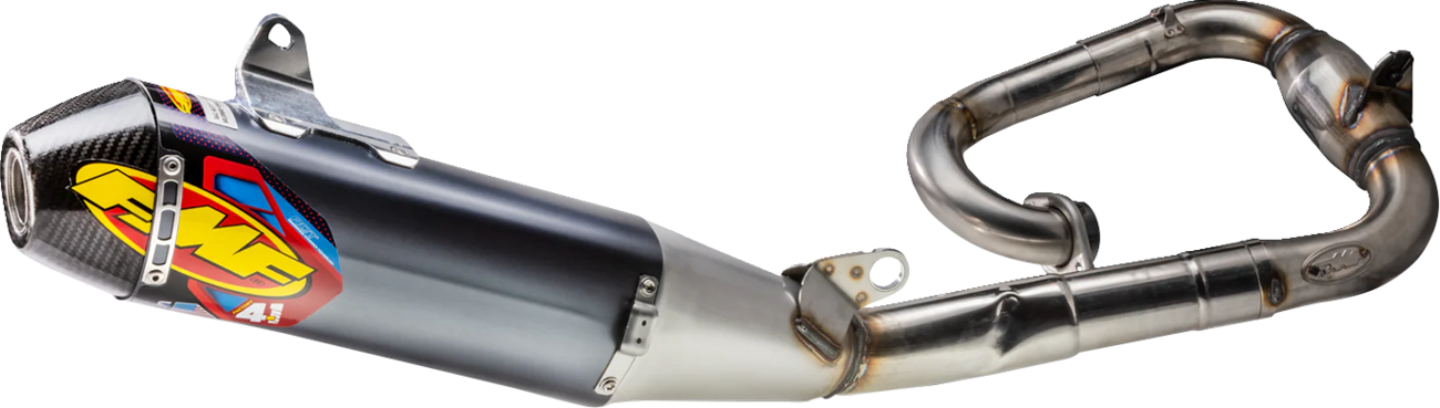 FMF Factory 4.1 RCT Exhaust System - Aluminum with Stainless Steel Header and Carbon Fiber End Cap - Part 044477