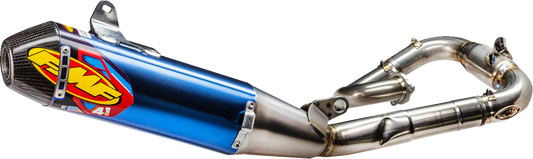 FMF Factory 4.1 RCT Titanium exhaust system with carbon fiber end cap for motorcycle or dirt bike, part #044478.
