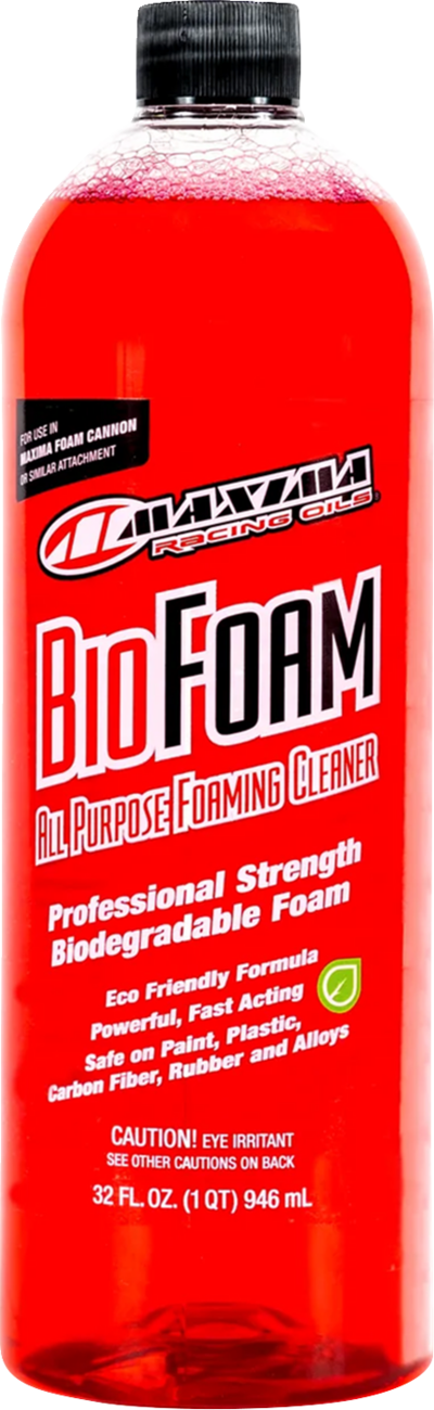 MAXIMA Racing Oil Bio Foam 32 oz for car cleaning and surface care, showing a bottle of MAXIMA Racing Oil Bio Foam.