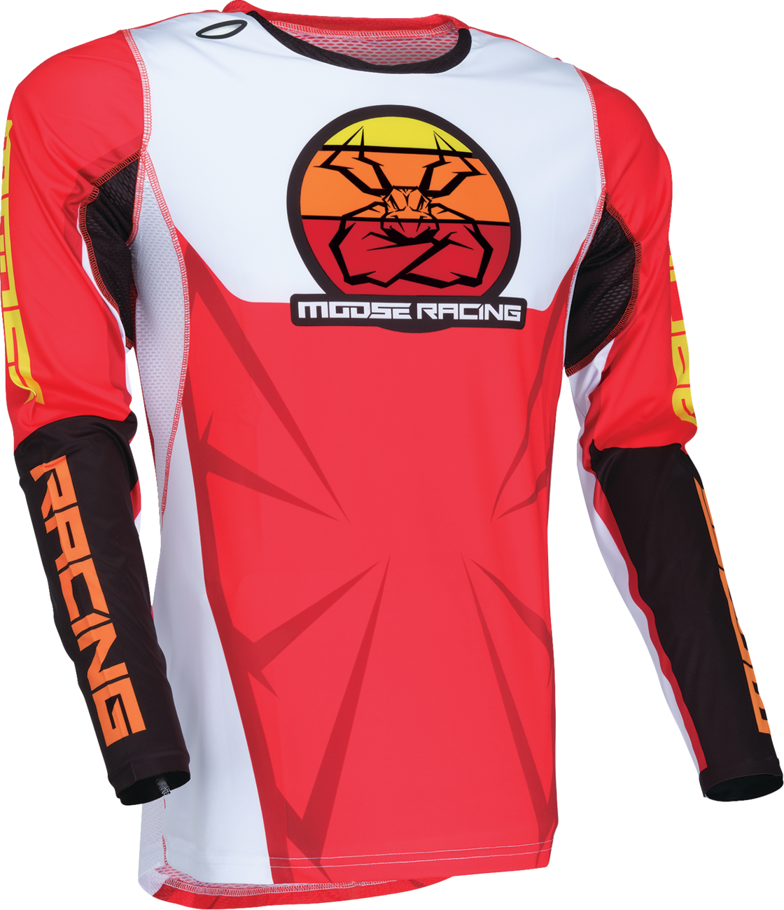 Red, black, and white Moose Offroad Agroid jersey in 3XL size, featuring bold design and breathable fabric for off-road riding.