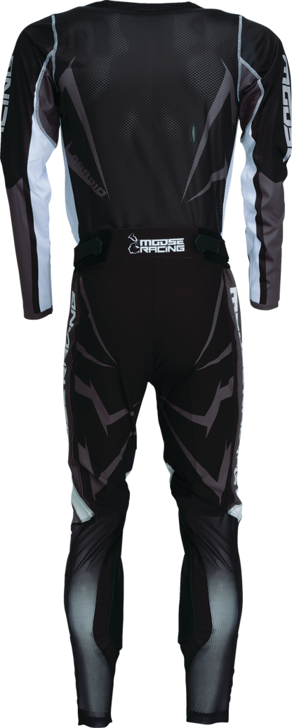 Moose Offroad Agroid jersey XL in black and white, featuring bold design and branding, suitable for off-road riding enthusiasts.